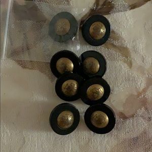Tory Burch Black and Gold Buttons - 8